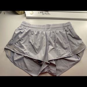 lilac purple lululemon shorts